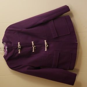 Women's Old Navy Purple Coat Jacket Hood